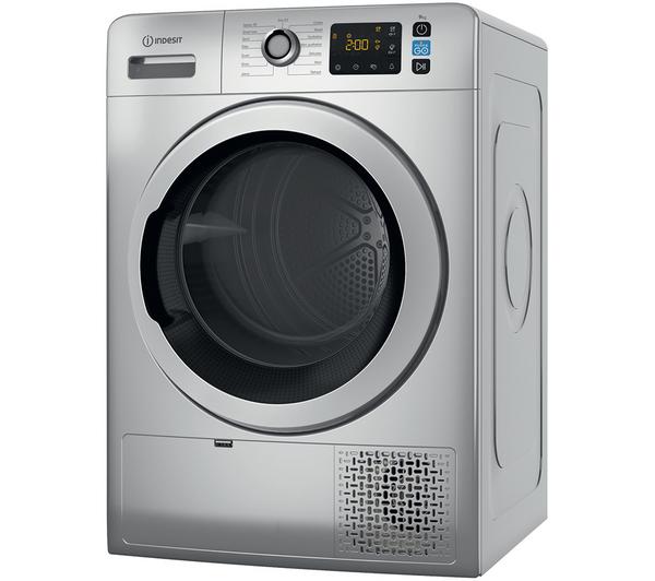 INDESIT Push&Go YT M11 92SS X UK 9 kg Heat Pump Tumble Dryer - Silver