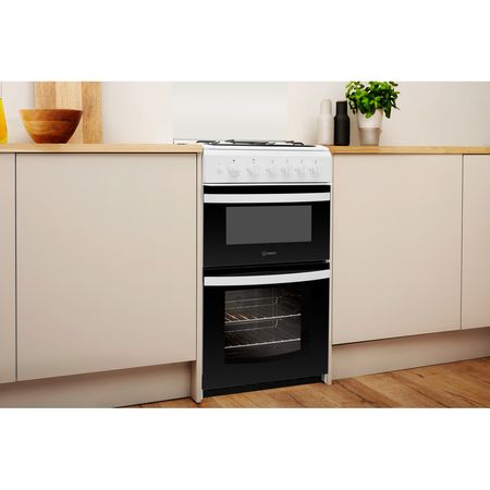 Indesit ID5G00KMW/UK L Cooker - White
