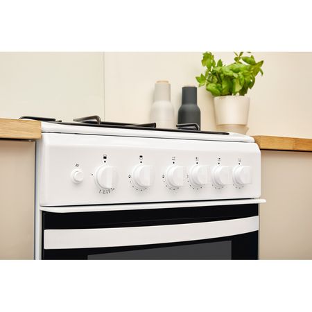 Indesit ID5G00KMW/UK L Cooker - White
