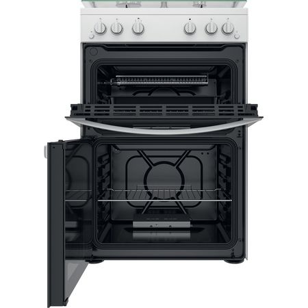 Gas freestanding double cooker: 60cm - ID67G0MCW/UK
