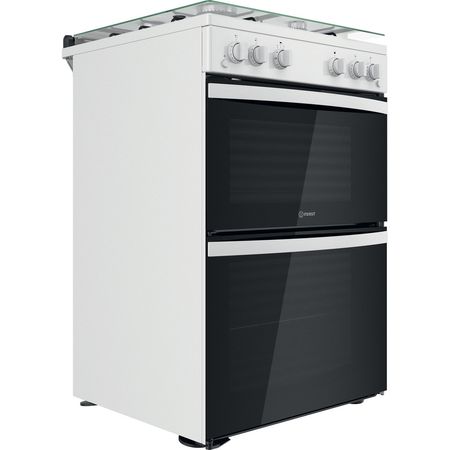 Gas freestanding double cooker: 60cm - ID67G0MCW/UK