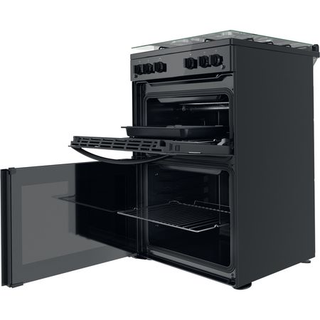 Gas freestanding double cooker: 60cm - ID67G0MMB/UK