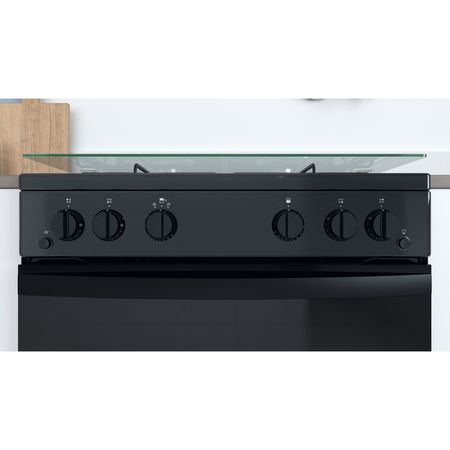 Gas freestanding double cooker: 60cm - ID67G0MMB/UK