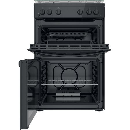 Gas freestanding double cooker: 60cm - ID67G0MMB/UK