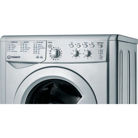 Indesit EcoTime IWDC 65125 S UK N Washer Dryer - Silver