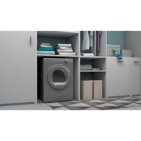 Indesit I1 D80S UK Tumble Dryer - Silver