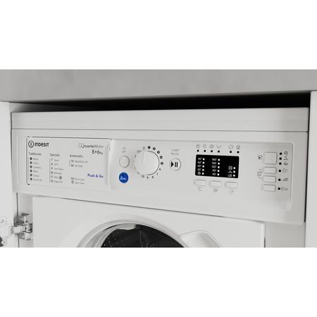 Indesit Push&Go BI WDIL 861485 UK 8kg Integrated Washer Dryer