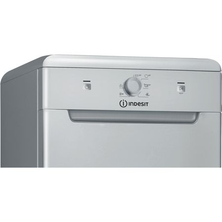 Indesit Slimline DF9E 1B10 S UK Freestanding Dishwasher - Silver