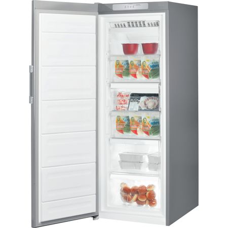 Indesit Freestanding Upright Freezer Silver Colour UI6 F2T S UK F167163