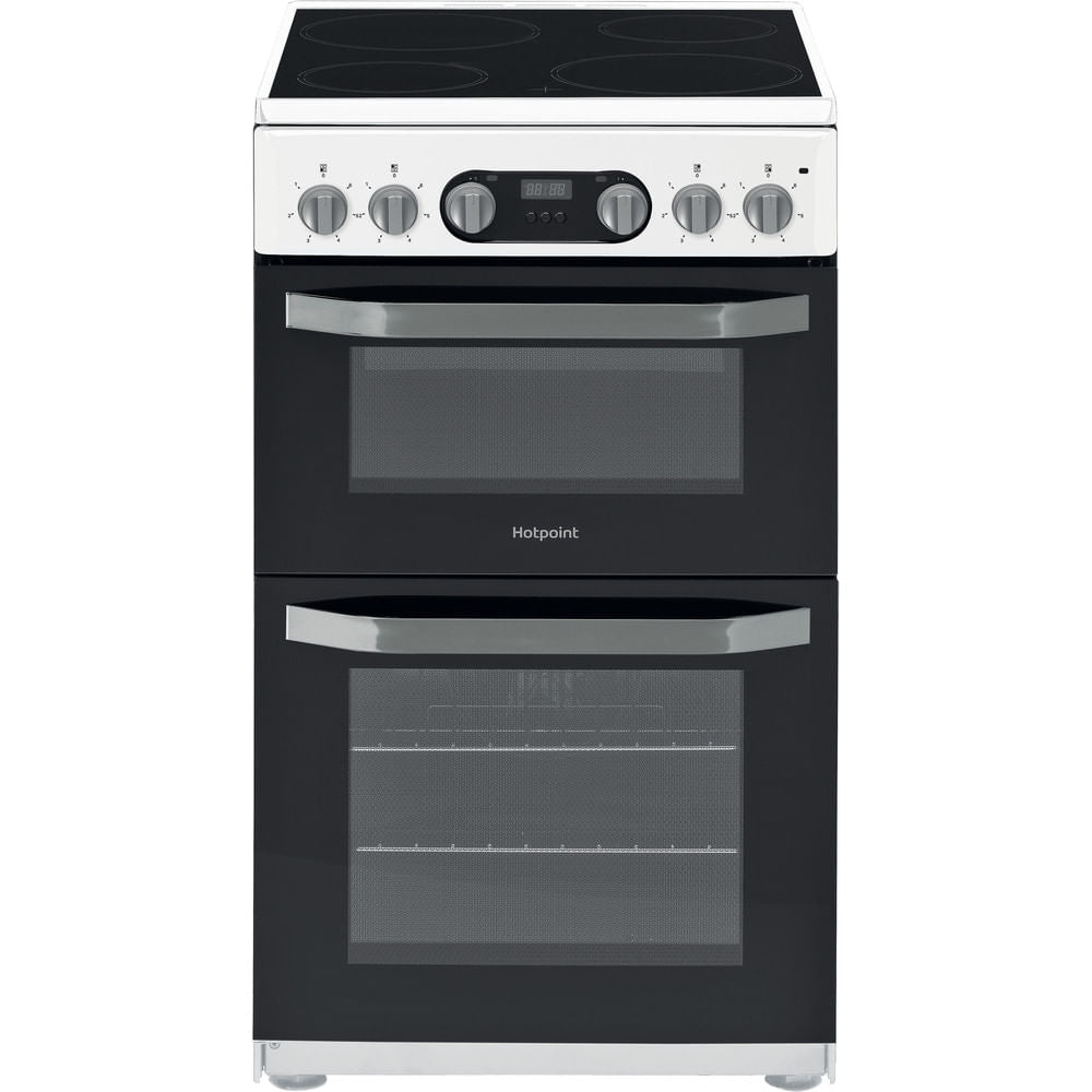 Hotpoint HD5V93CCWUK Electric Freestanding Double Cooker - White