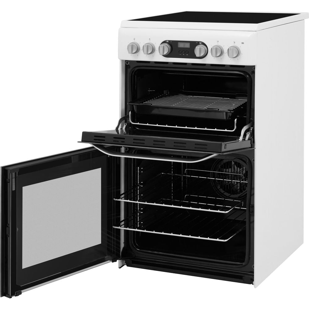 Hotpoint HD5V93CCWUK Electric Freestanding Double Cooker - White