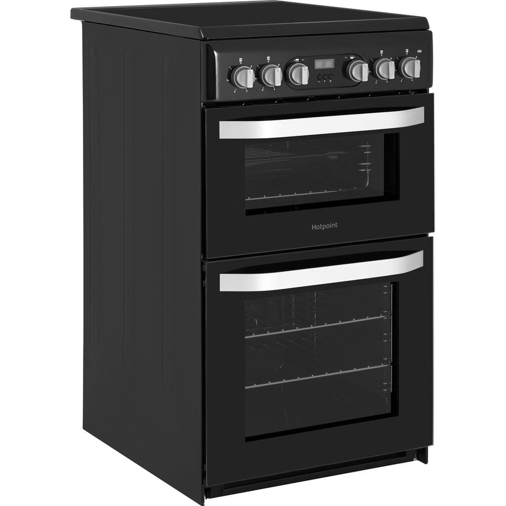 Hotpoint HD5V93CCBUK Electric Freestanding 50cm Double Cooker Black