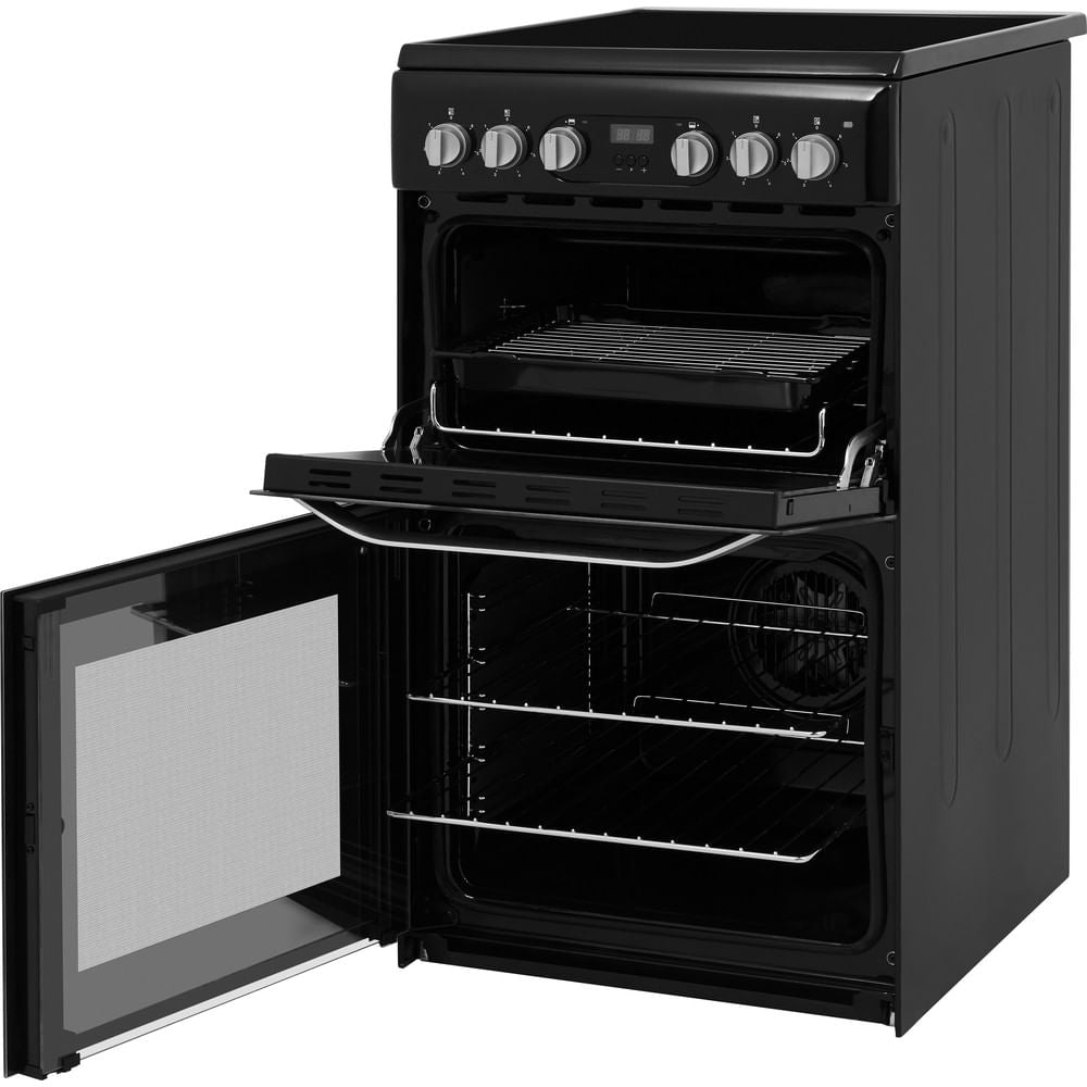 Hotpoint HD5V93CCBUK Electric Freestanding 50cm Double Cooker Black