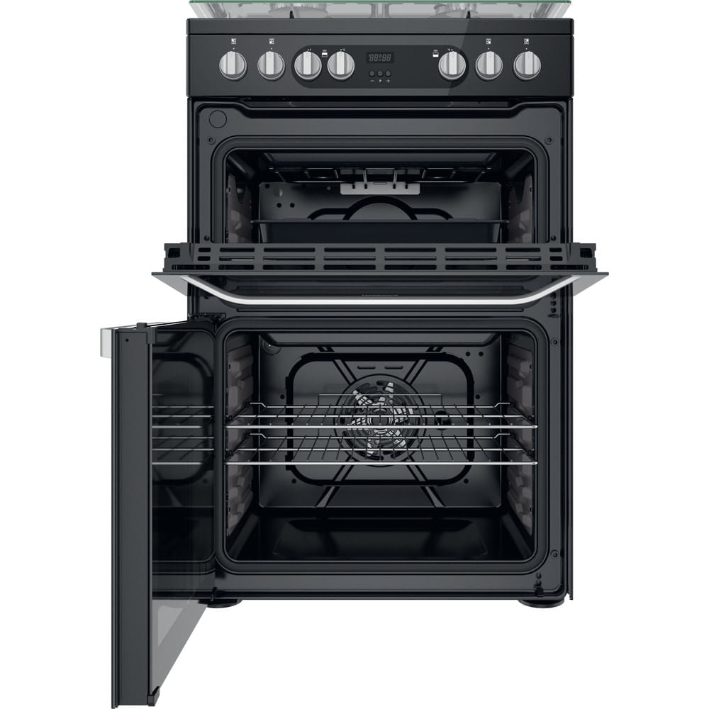Hotpoint HDM67G9C2CB/UK Double Cooker - Black
