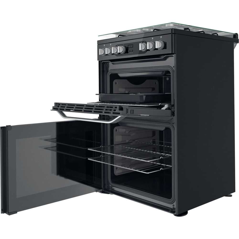 Hotpoint HDM67G9C2CB/UK Double Cooker - Black