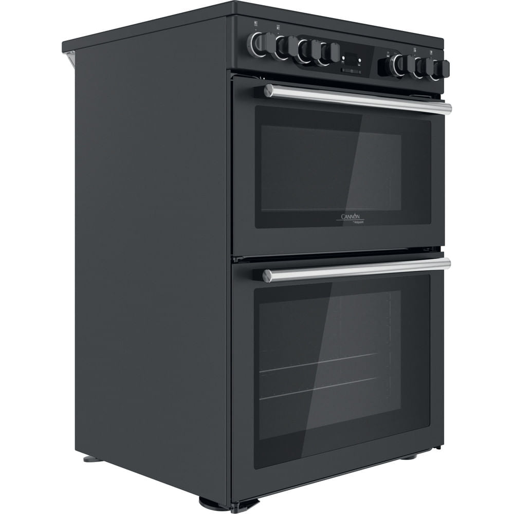 Hotpoint CD67V9H2CA(UK) Electric Freestanding 60cm Double Cooker - Dark Grey