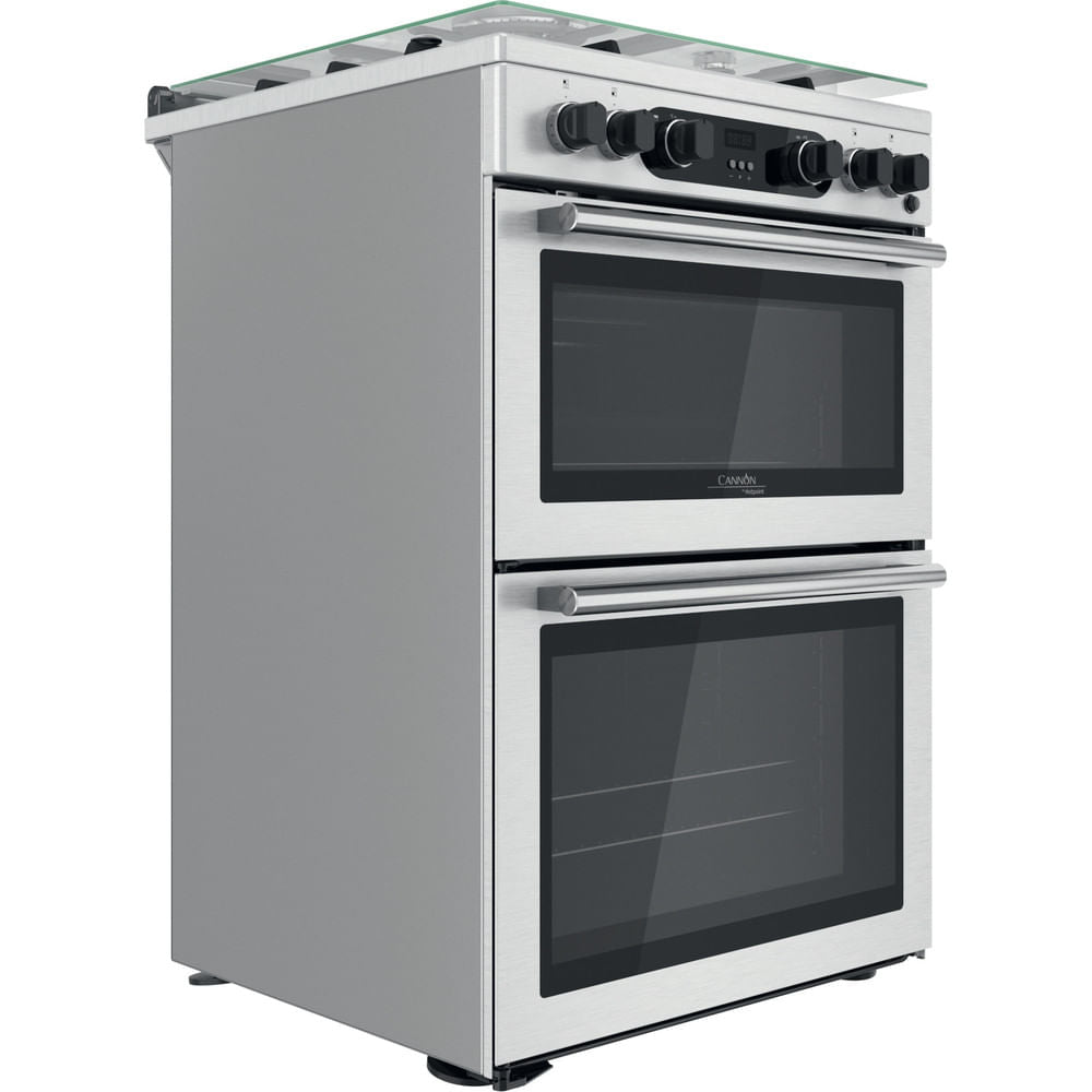 Cannon by Hotpoint Freestanding Gas Cooker - Double Oven CD67G0CCX/UK