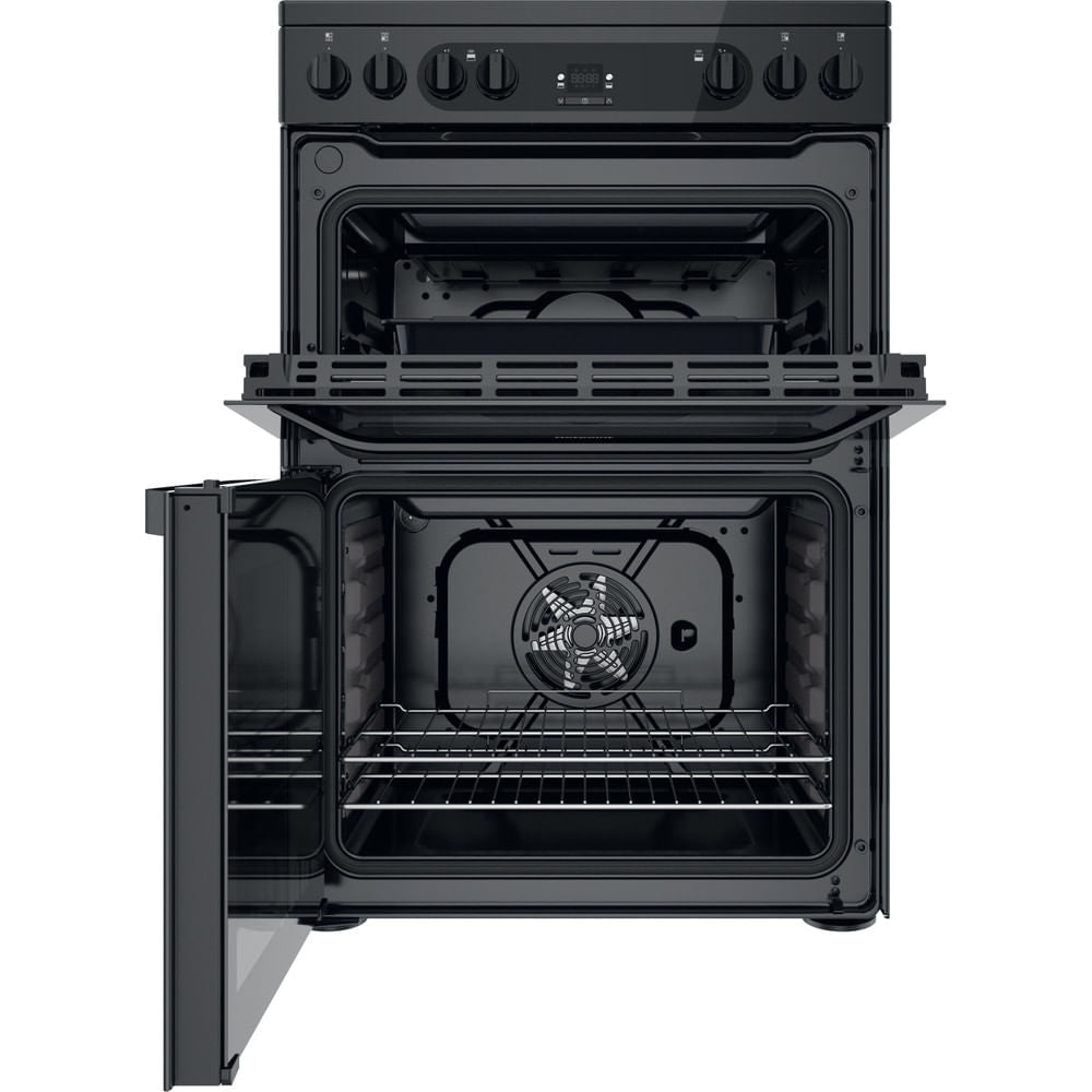 Hotpoint HDM67V92HCB/UK Double Cooker - Black
