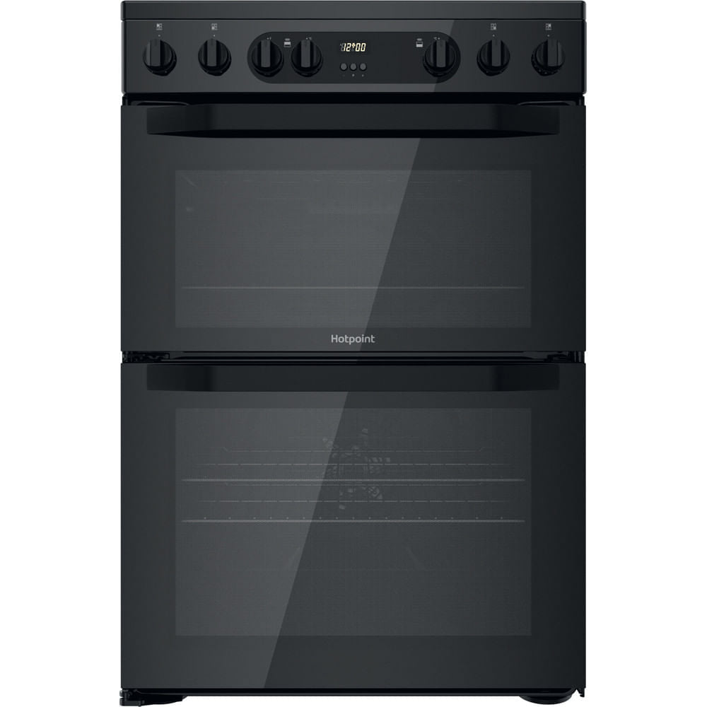 Hotpoint HDM67V9CMB/UK Electric Ceramic Double Cooker - Black