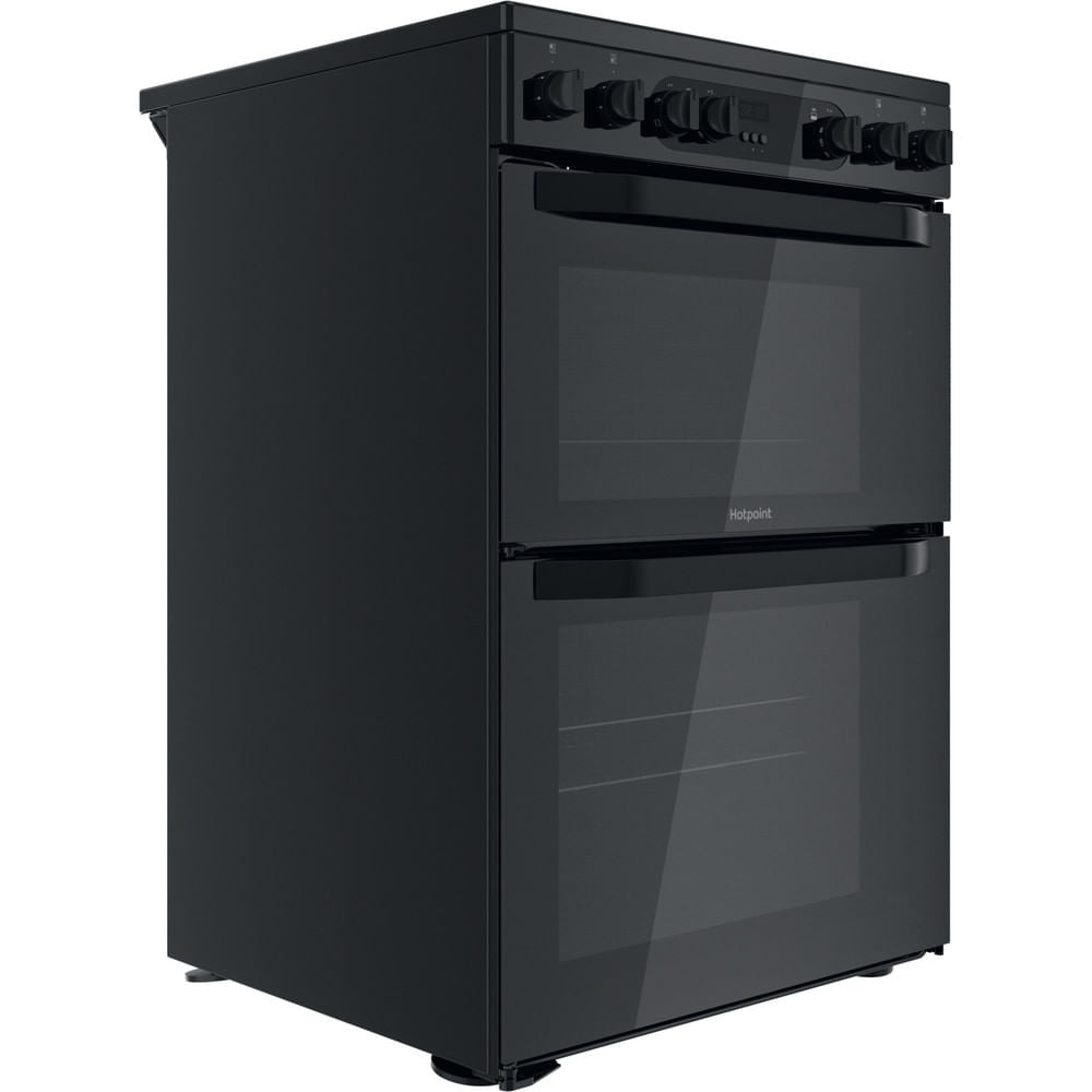 Hotpoint HDM67V9CMB/UK Electric Ceramic Double Cooker - Black