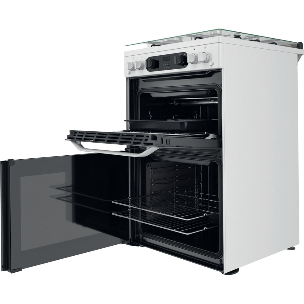 Hotpoint HDM67G0CCW/UK Double Cooker - White