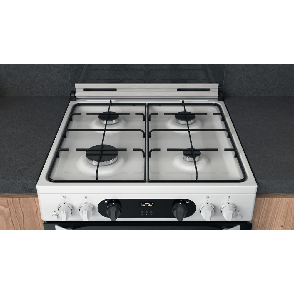 Hotpoint HDM67G0CCW/UK Double Cooker - White