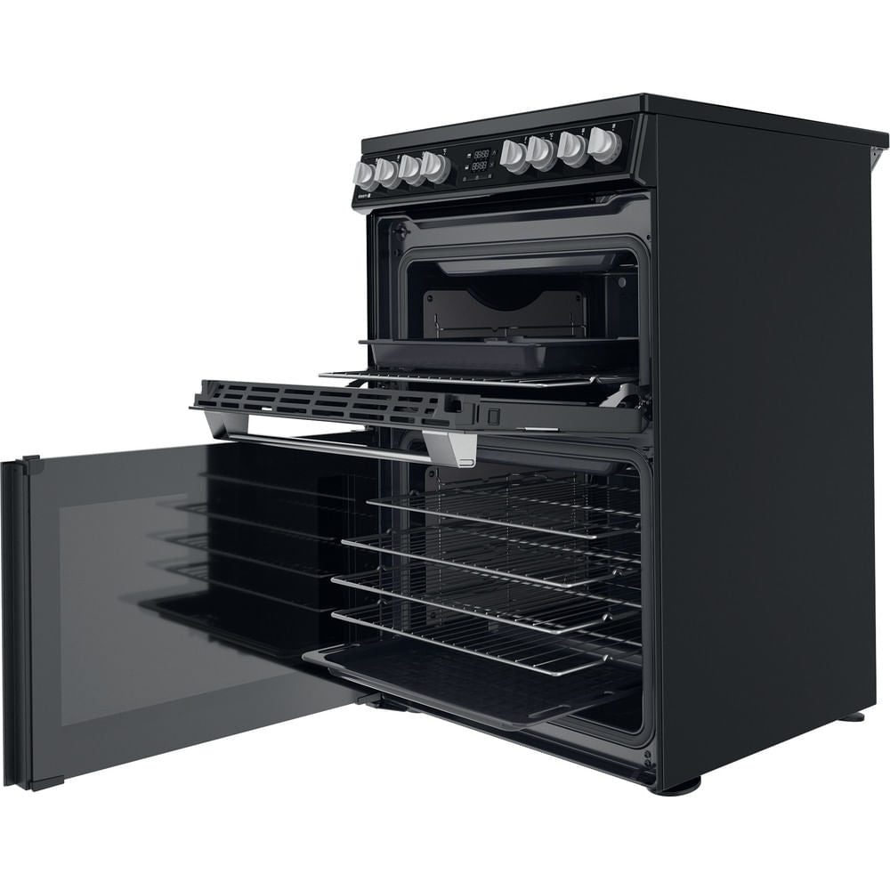 Hotpoint HDT67V8D2CB/UK Double Cooker - Black