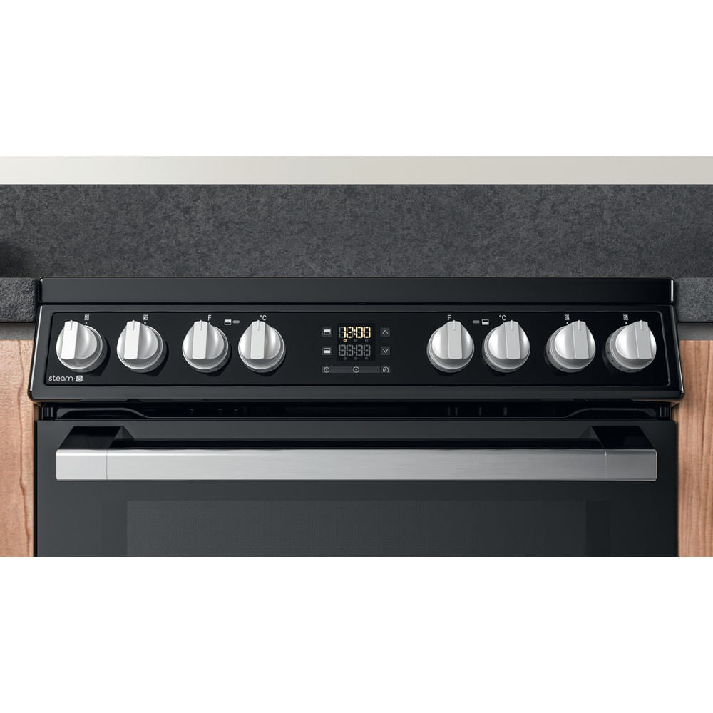 Hotpoint HDT67V8D2CB/UK Double Cooker - Black