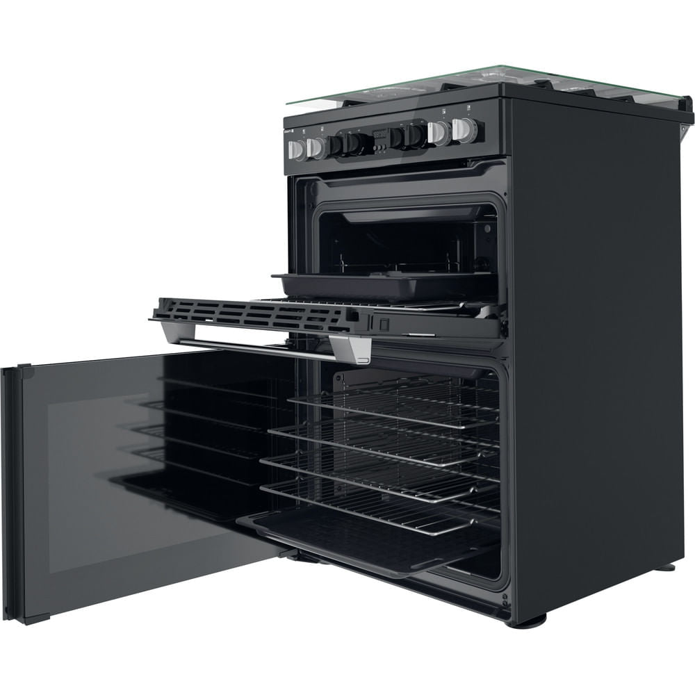 Hotpoint HDM67G8CCBUK Double Cooker - Black