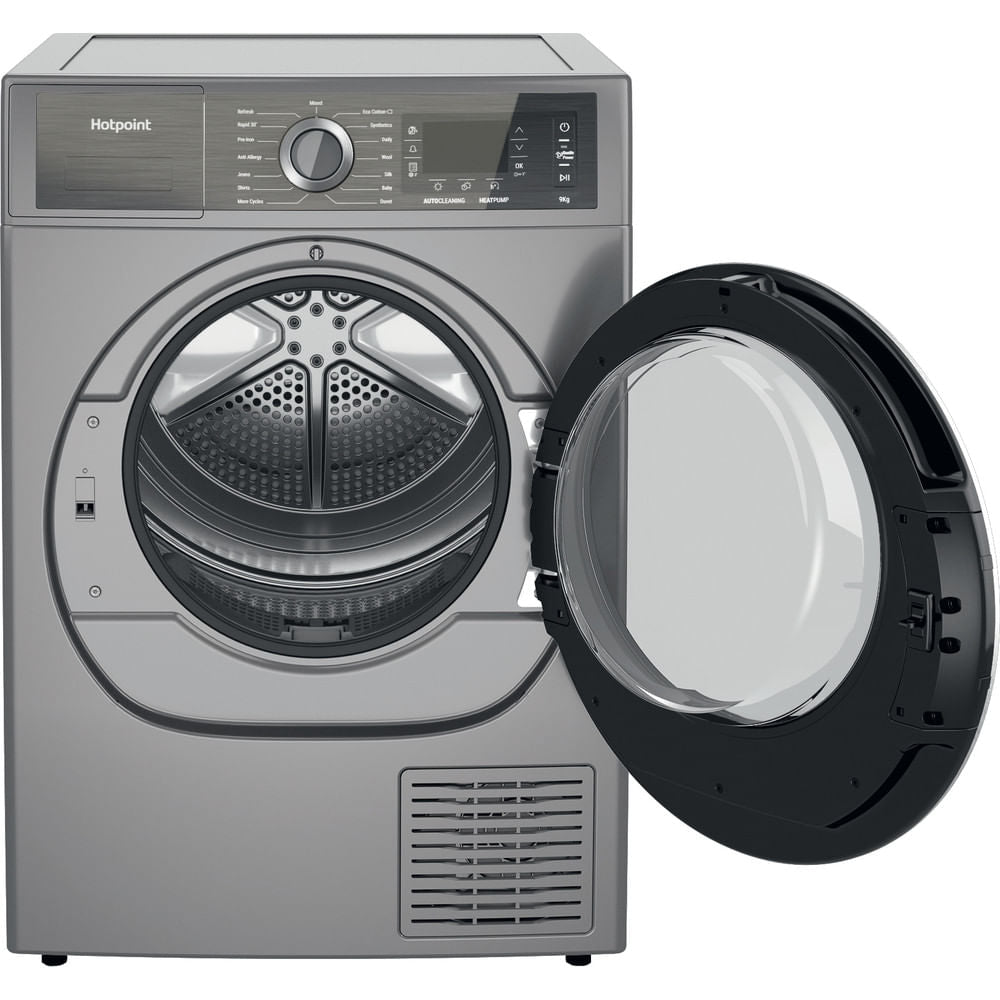 Hotpoint H8 D94SB UK 9kg Heat Pump Tumble Dryer - Silver