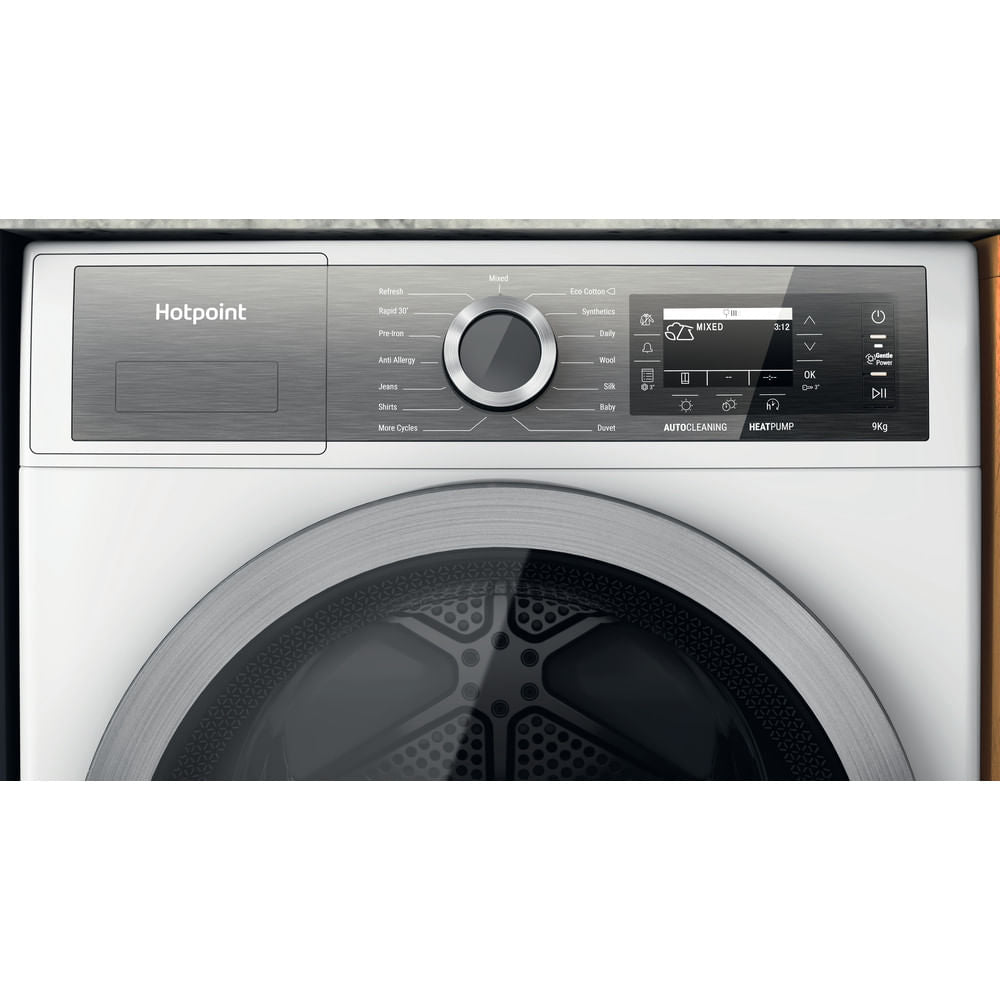Hotpoint H8 D94WB UK Freestanding Heat Pump 9kg Tumble Dryer - White