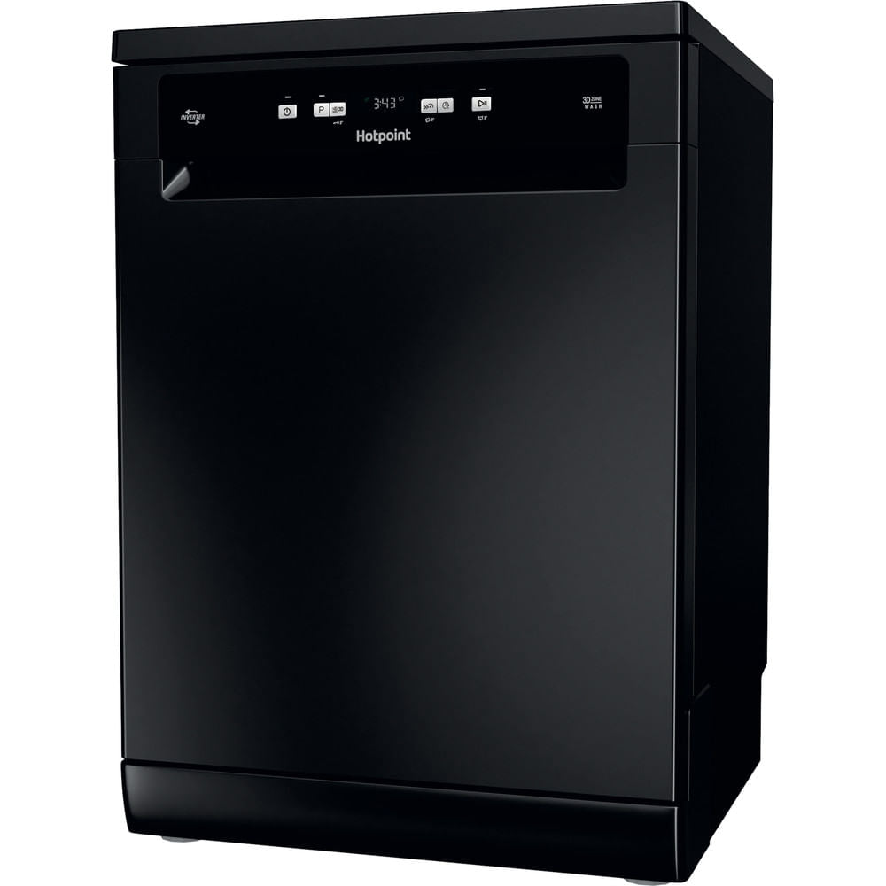Hotpoint Full Size Freestanding Dishwasher - Black - 14 Place Settings - E Rated - HFC 3C26 WC B UK