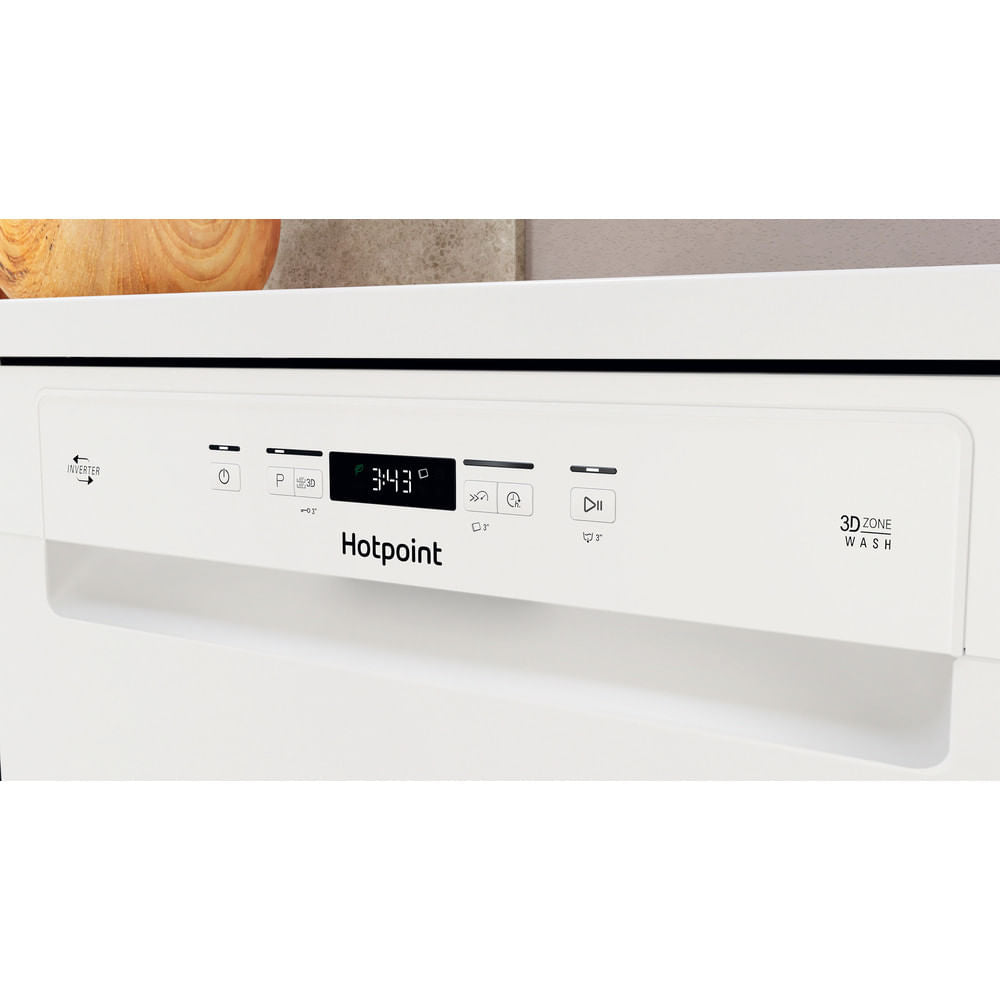 Hotpoint Full Size Free Standing Dishwasher - White - 14 Place Settings - E Rated - HFC 3C26 W C UK