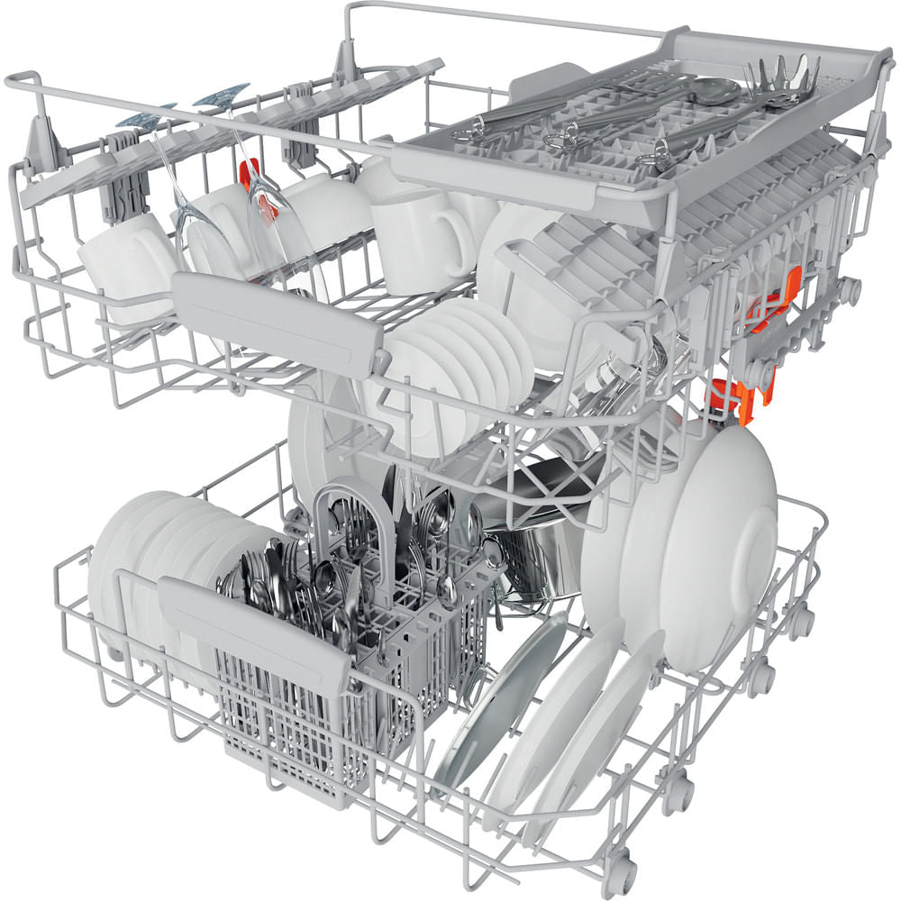 Hotpoint Full Size Free Standing Dishwasher - White - 14 Place Settings - E Rated - HFC 3C26 W C UK