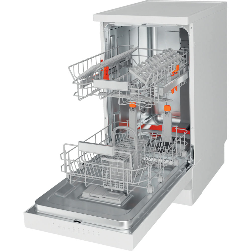 Hotpoint Slimline Free Standing Dishwasher - White - 10 Place Settings - E Rated - HSFO 3T223 W UK N