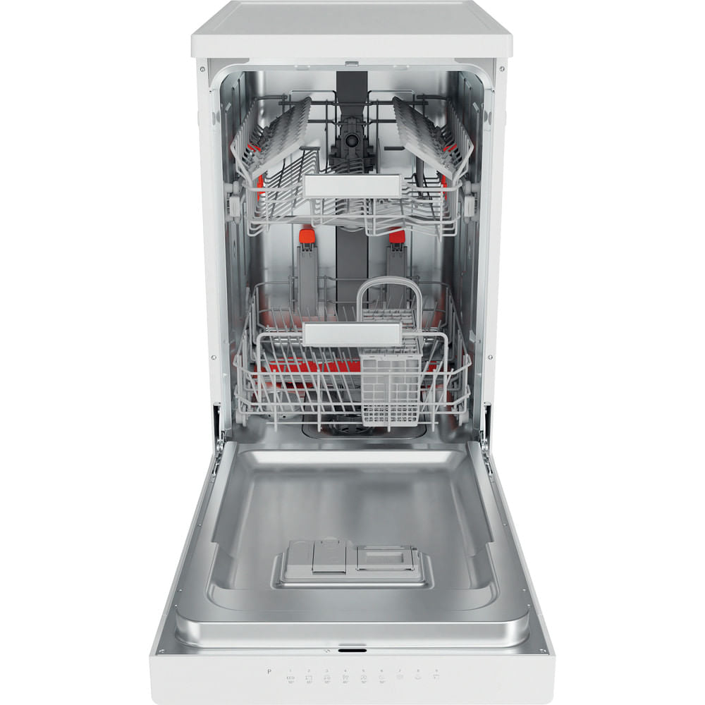 Hotpoint Slimline Free Standing Dishwasher - White - 10 Place Settings - E Rated - HSFO 3T223 W UK N