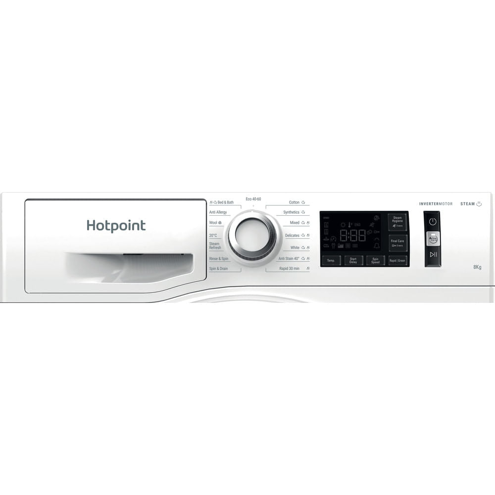 Hotpoint ActiveCare Washing Machine - White - 8kg - 1400RPM - A Rated - NM11 846 WC A UK N