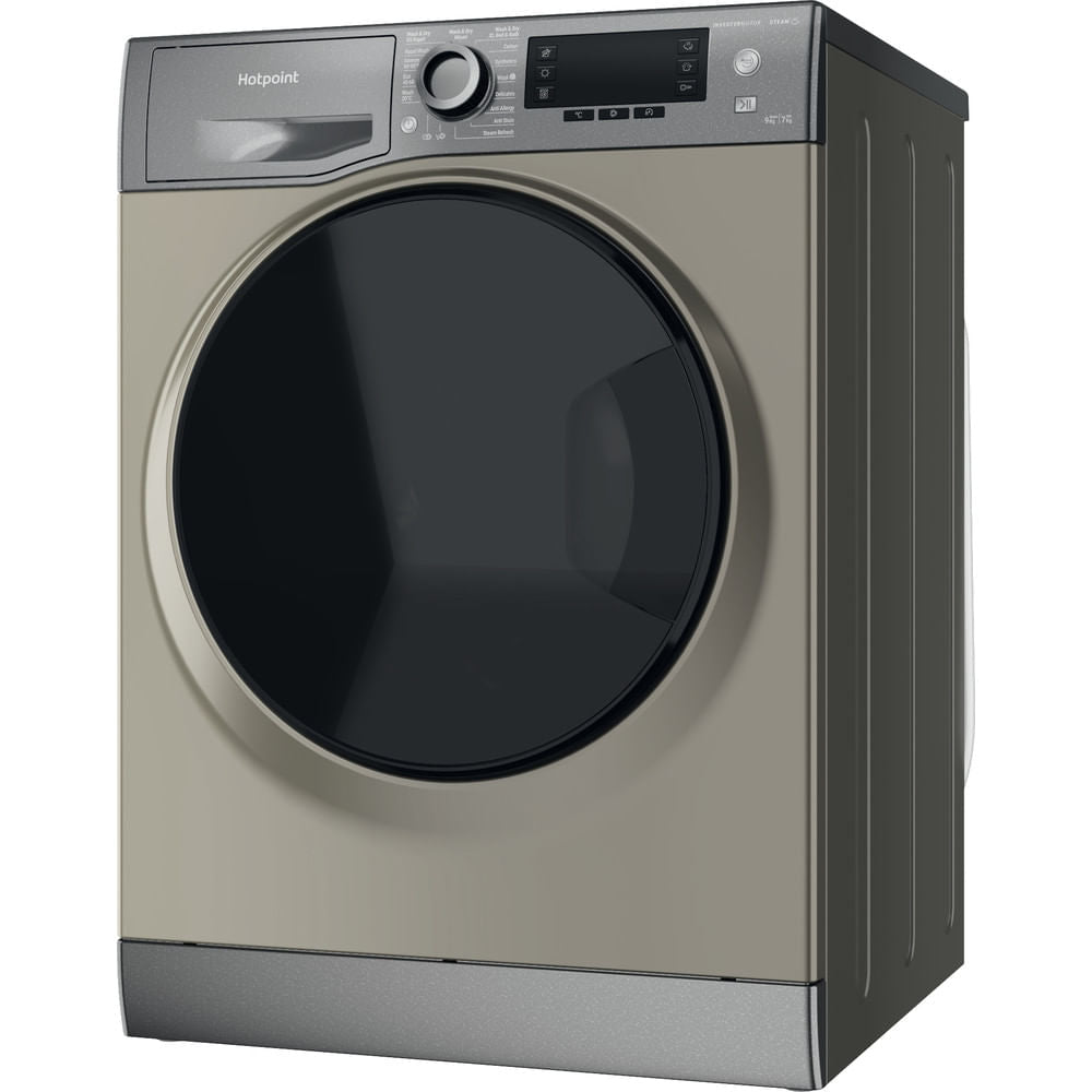 Hotpoint ActiveCare 9+7KG Washer Dryer with 1600 rpm - Graphite - NDD 9725 GDA UK