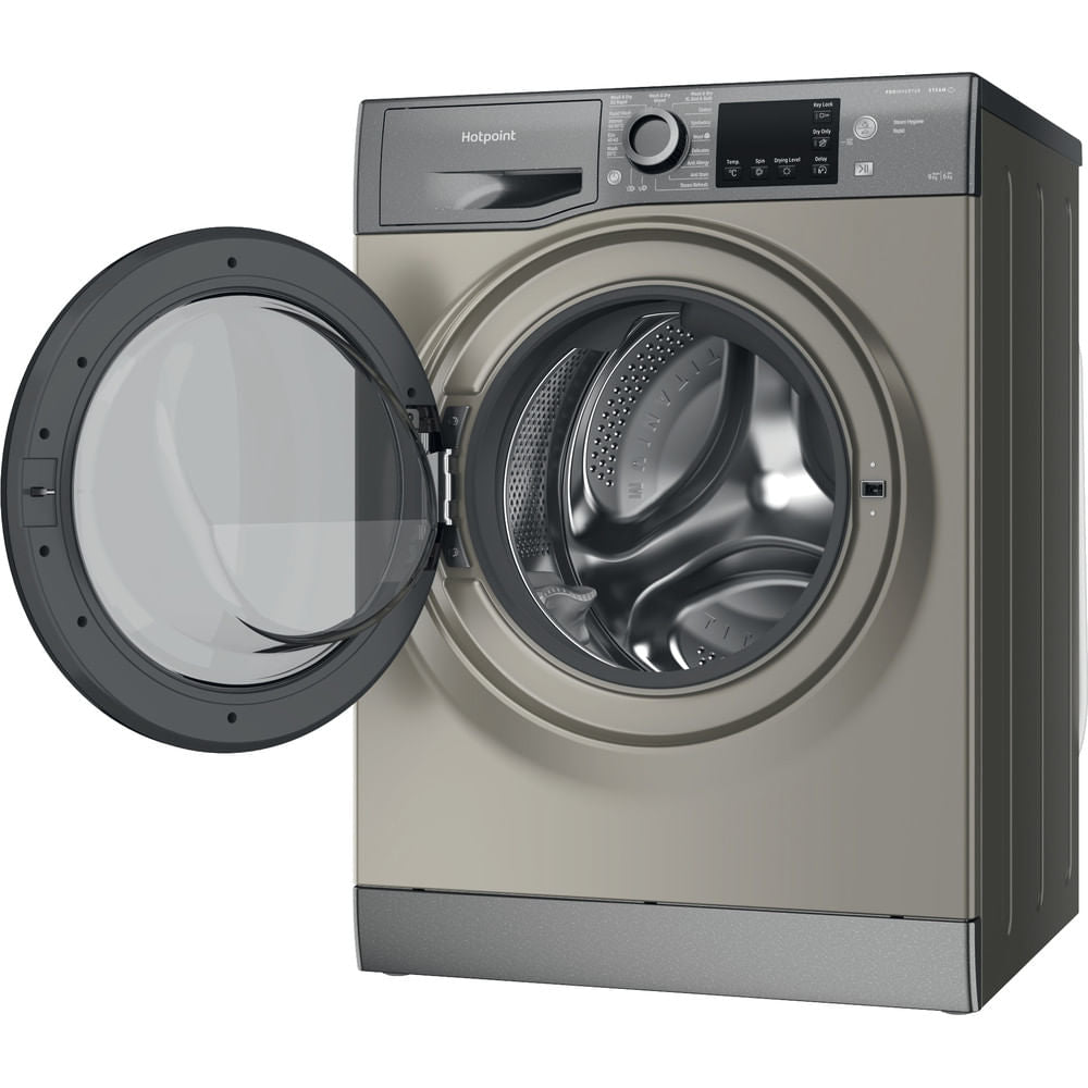 Hotpoint NDB9635GKUK graphite 9+6kg washer dryer - freestanding