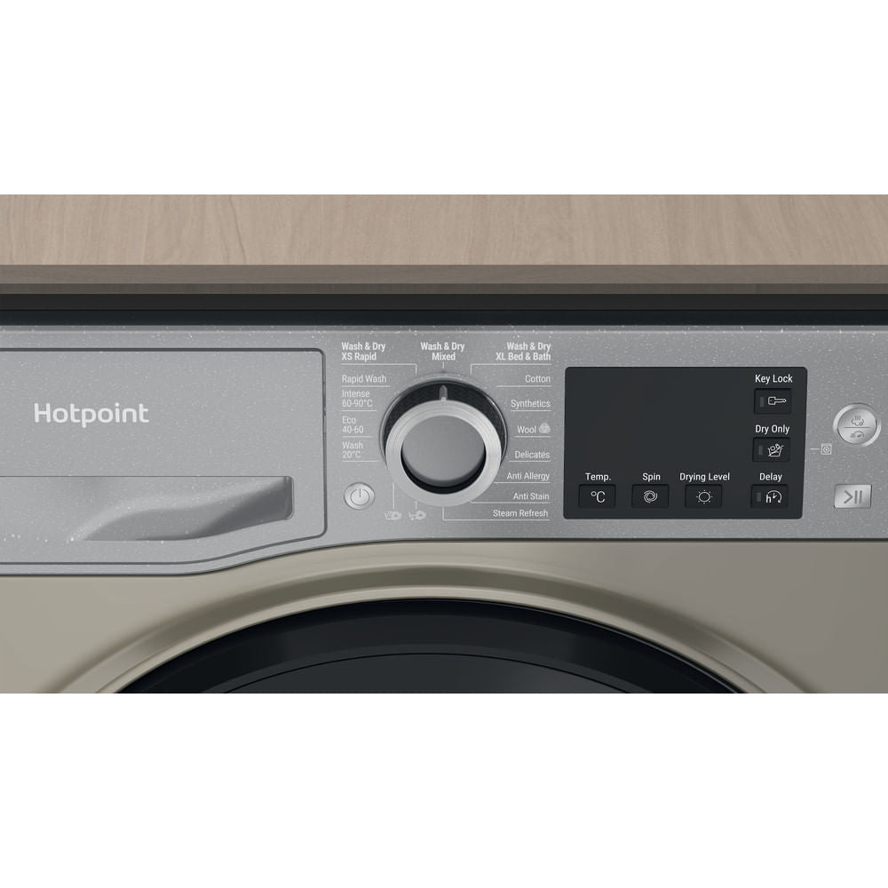 Hotpoint NDB8635GKUK graphite 8+6kg washer dryer - freestanding