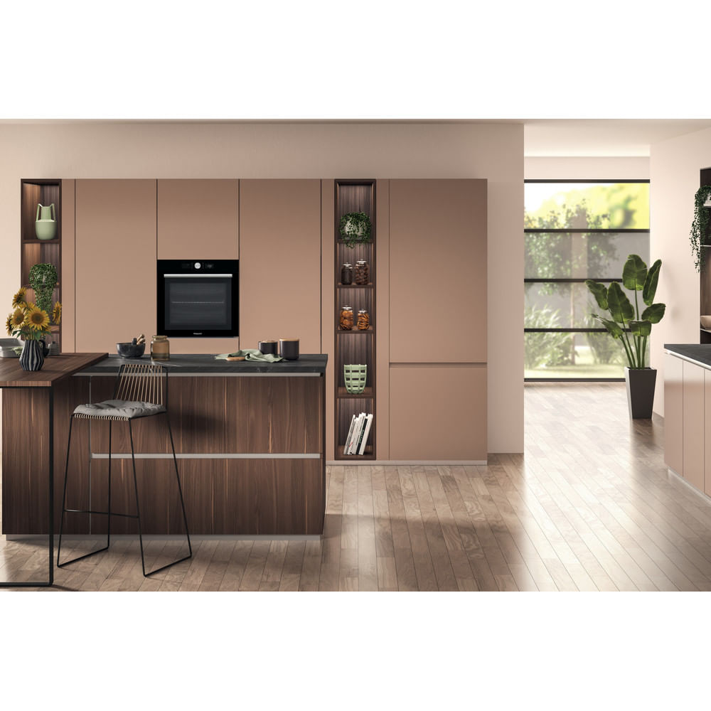 Hotpoint SI4 854 P BL Built-In Self-Cleaning Electric Oven - Black