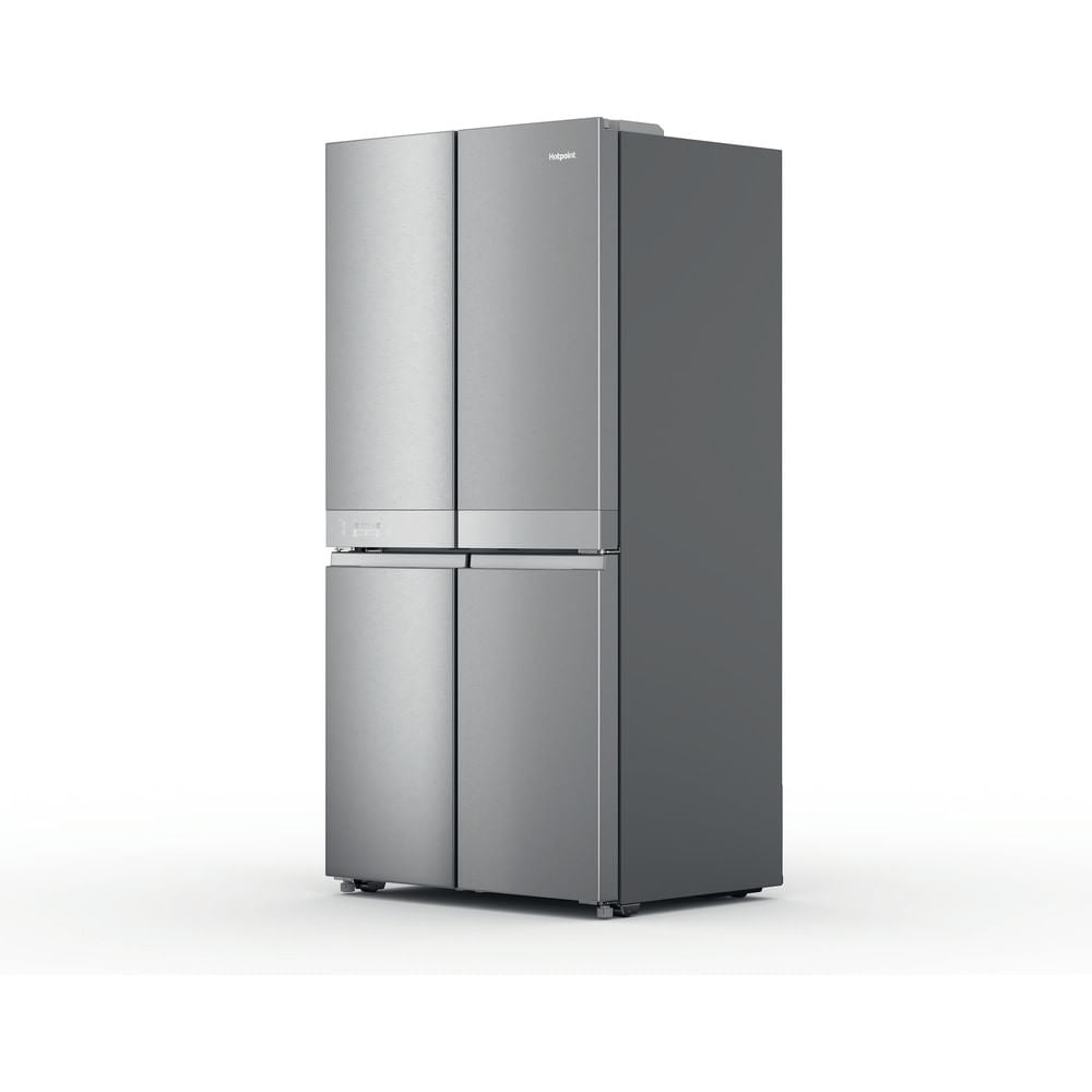 Hotpoint Total No Frost HQ9 B2L UK Side-By-Side Fridge Freezer - Inox