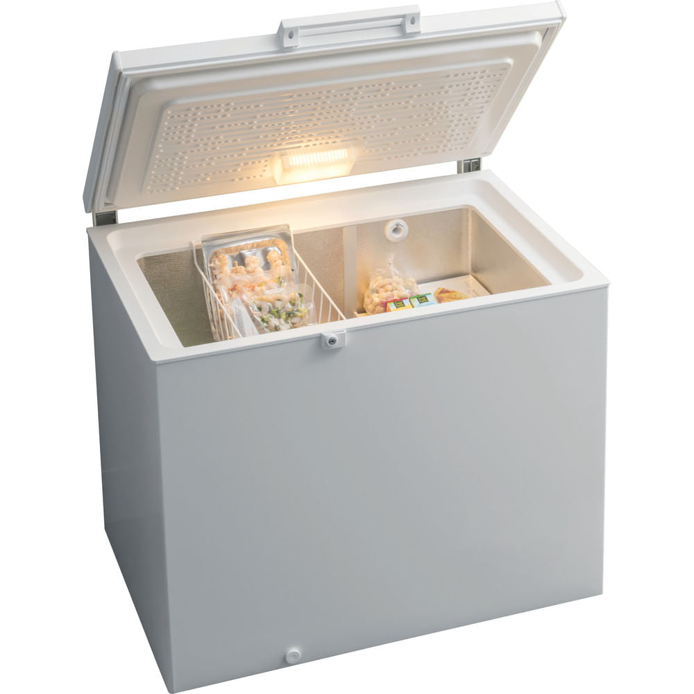 Hotpoint Low Frost Chest Freezer - White - Holds 21.5 Shopping Bags - E Rated - CS2A 400 H FM FA UK 1