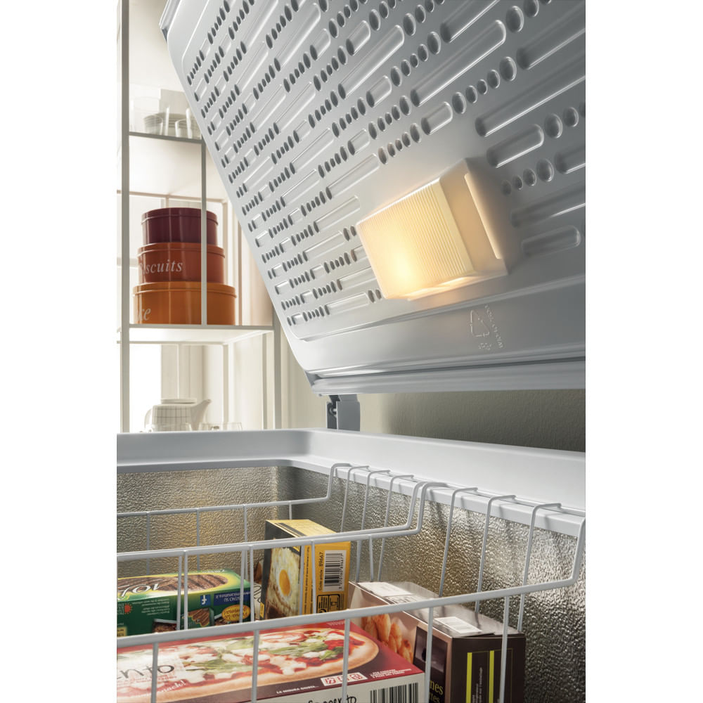 Hotpoint Low Frost Chest Freezer - White - Holds 21.5 Shopping Bags - E Rated - CS2A 400 H FM FA UK 1