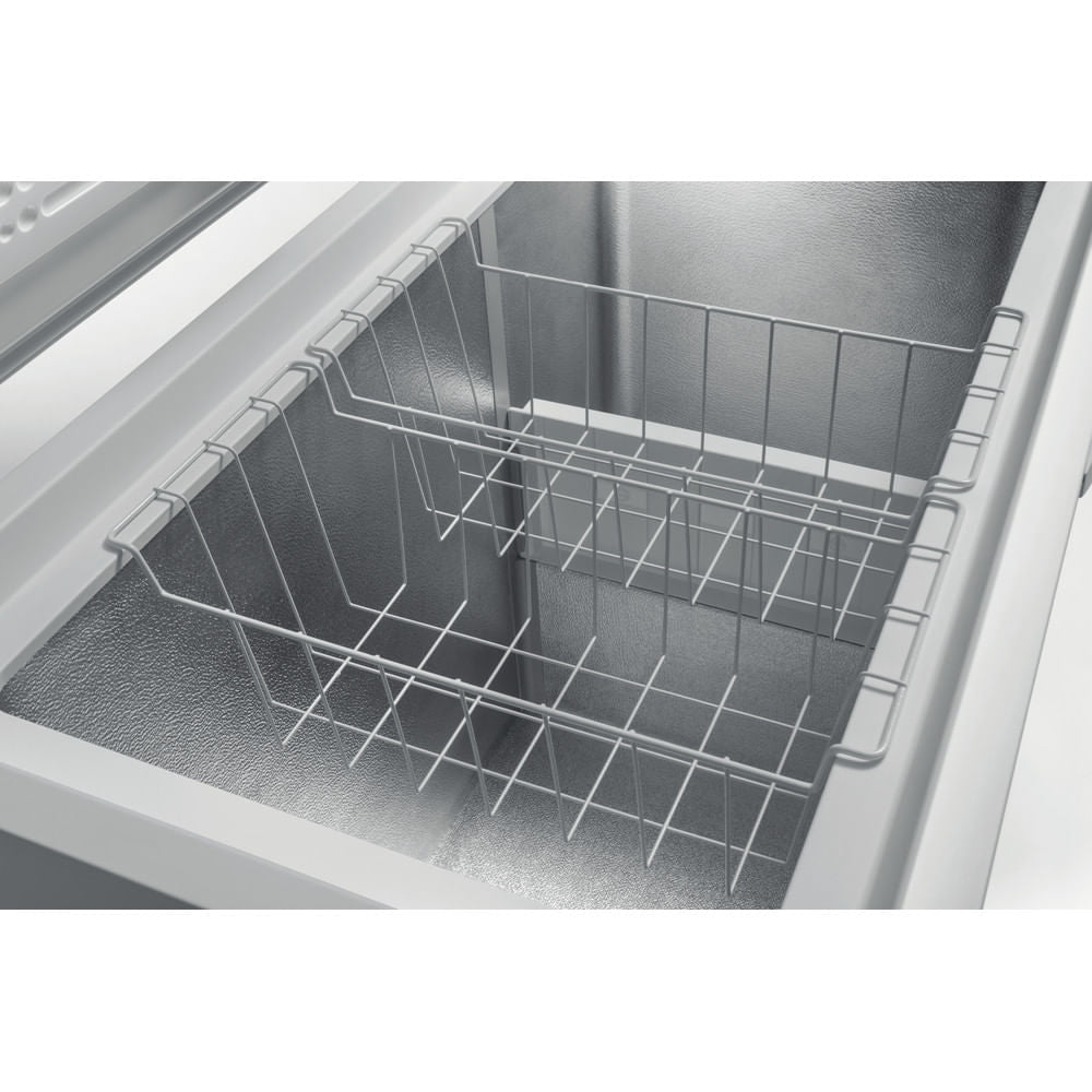 Hotpoint Low Frost Chest Freezer - White - Holds 21.5 Shopping Bags - E Rated - CS2A 400 H FM FA UK 1