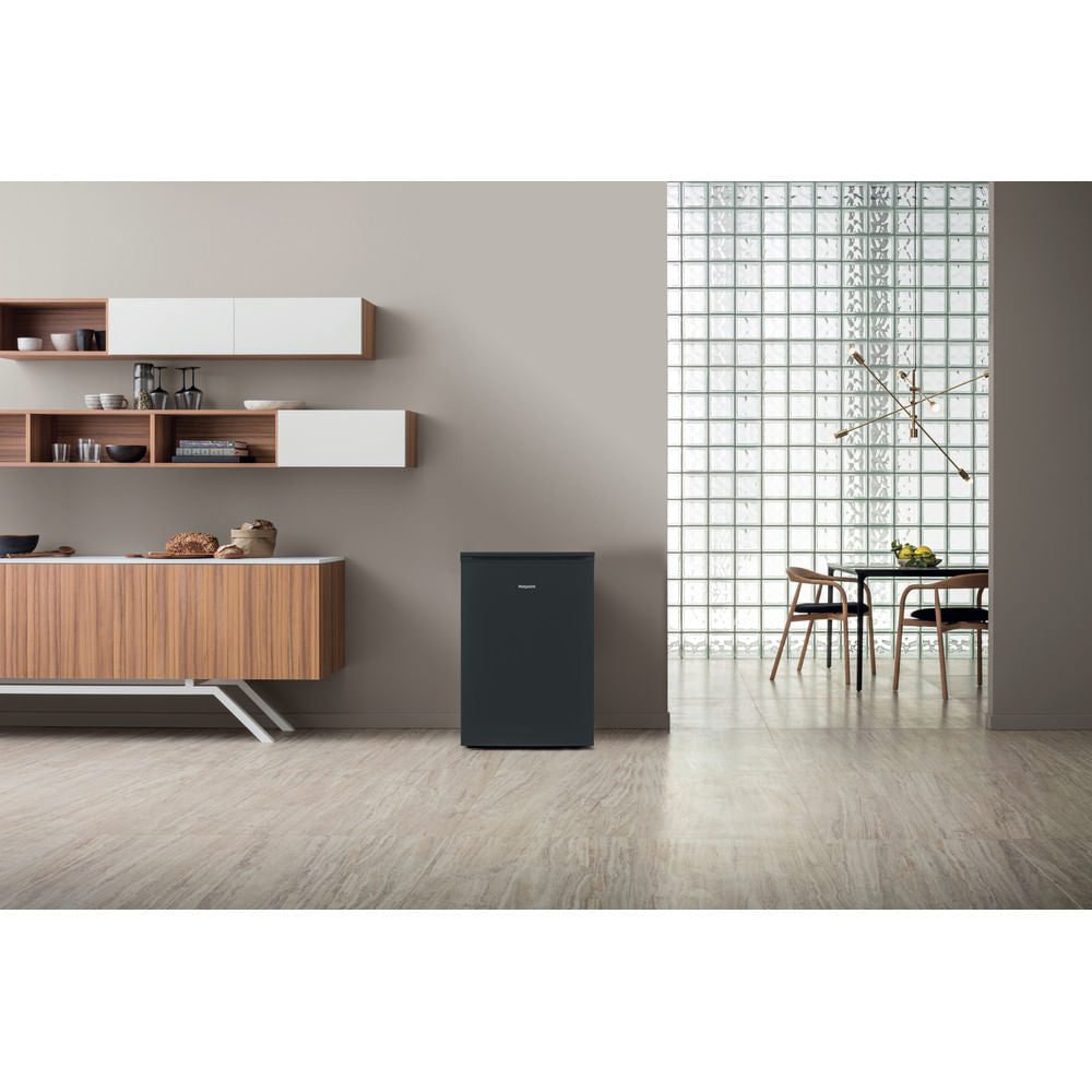 Hotpoint Low Frost H55RM 1120 B UK Undercounter Fridge - Black