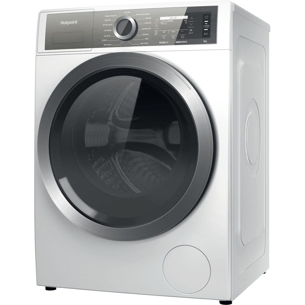 Hotpoint GentlePower Washing Machine - White - 9kg - 1400rpm - A-30% - H7 99 GPOWER UK