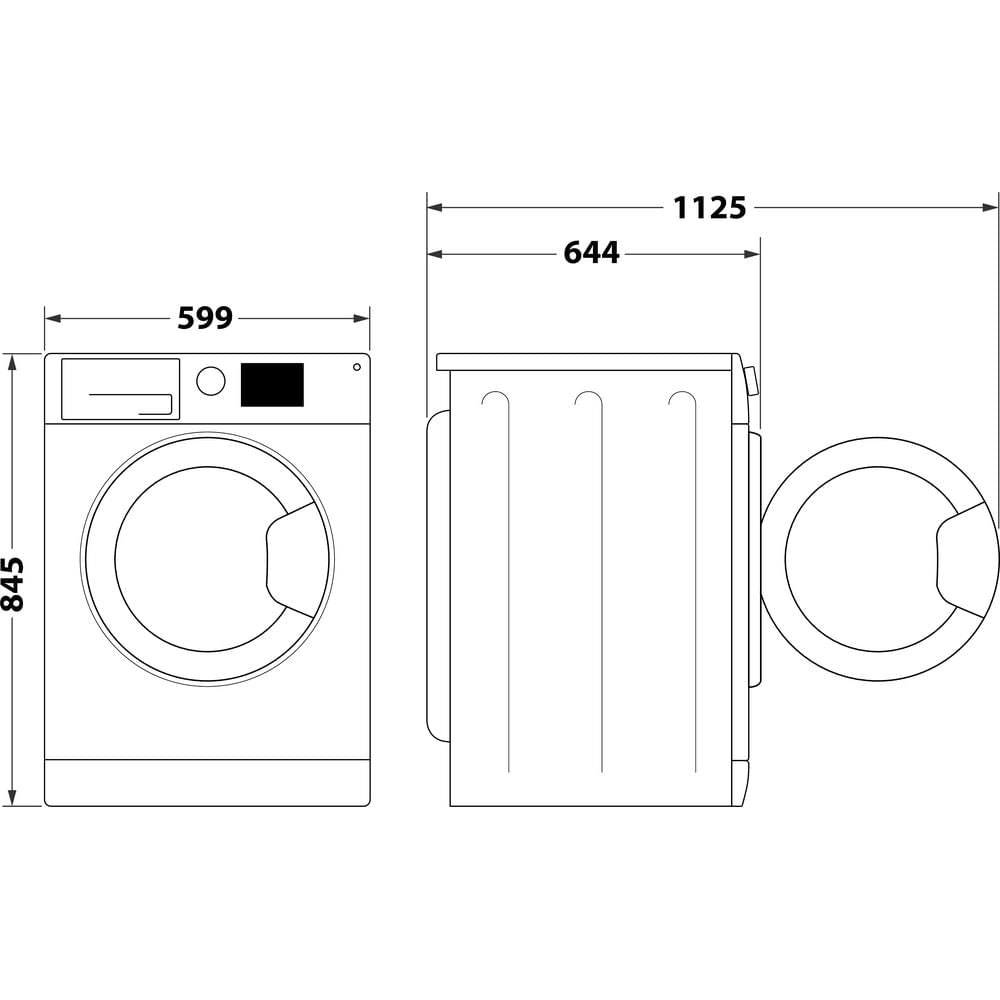 Hotpoint GentlePower Washing Machine - White - 9kg - 1400rpm - A-30% - H7 99 GPOWER UK