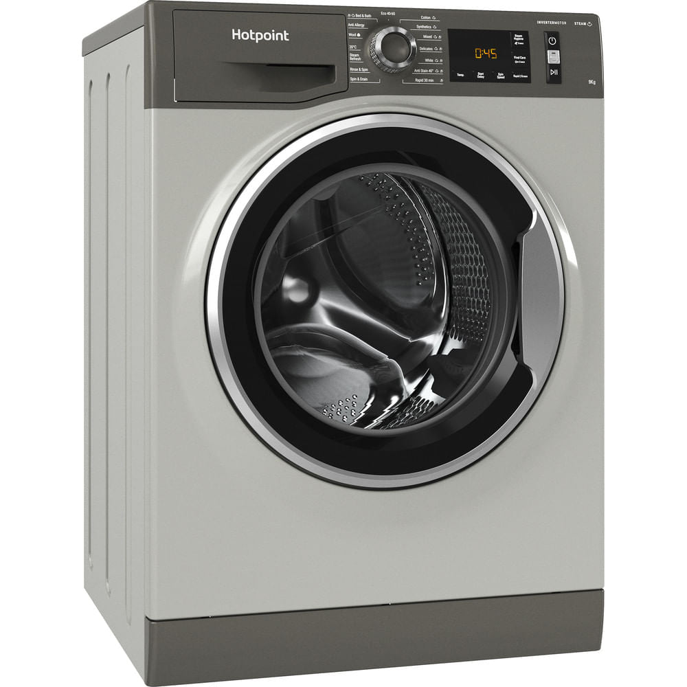 Hotpoint ActiveCare Washing Machine - Graphite - 9kg - 1400rpm - A-20% Rated - NM11 948 GC A UK