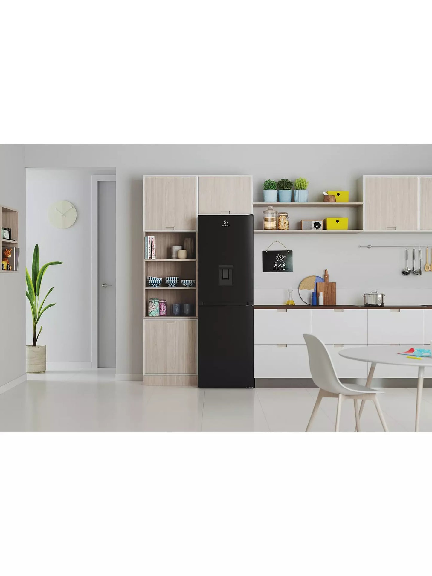Indesit Total No Frost IBTNF60182BAQUAUK Fridge Freezer - Black